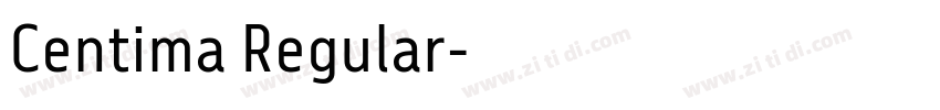 Centima Regular字体转换